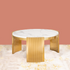Olympian Grandeur Centre Table Design For Home (Stainless Steel)